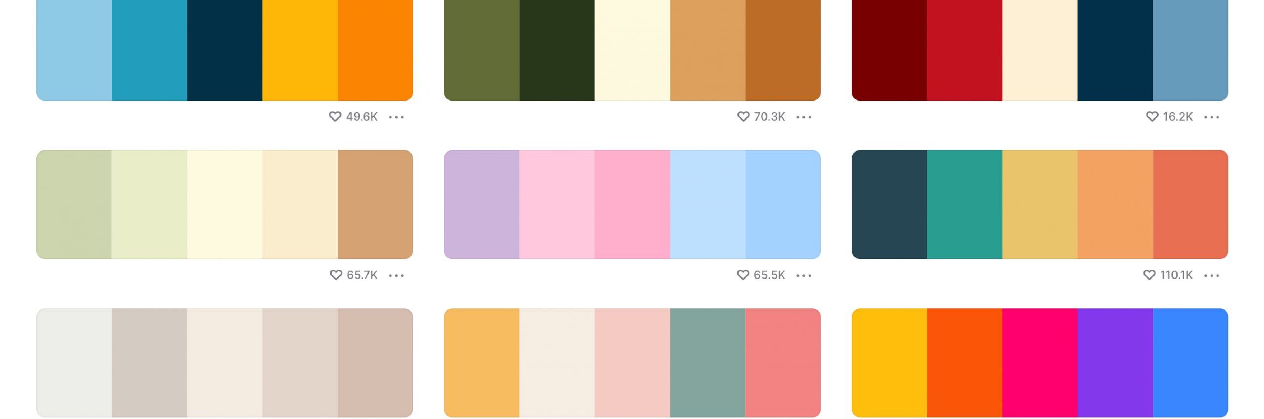 palette de couleurs